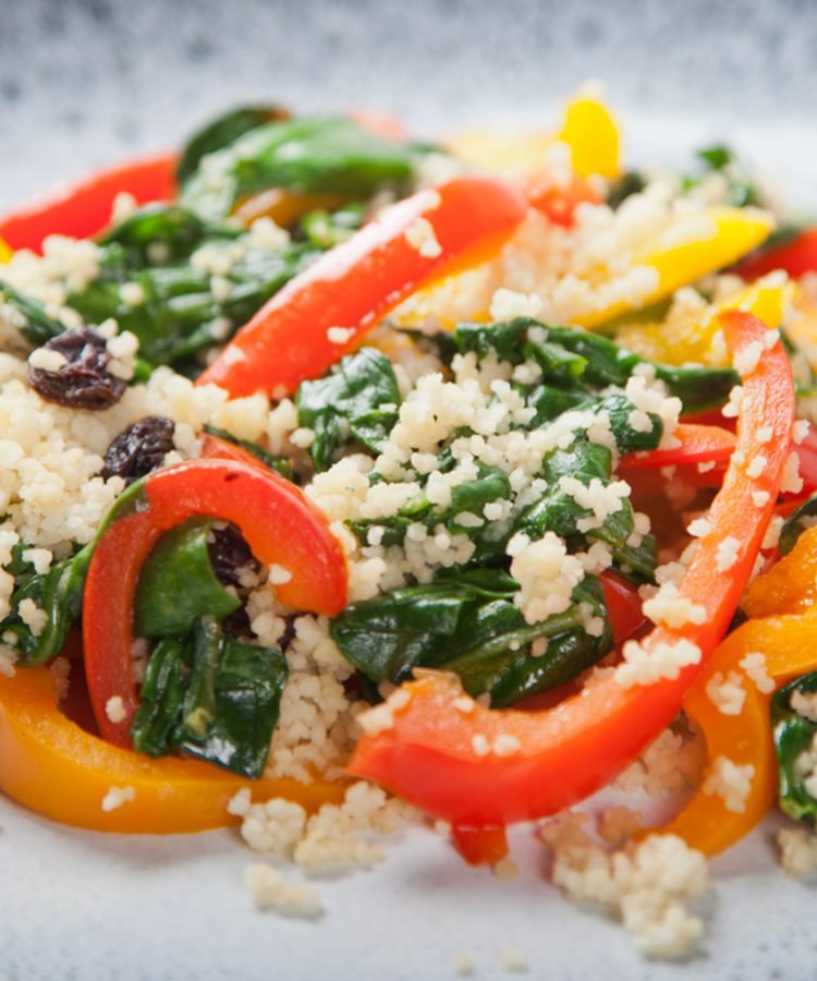 Couscous with bell peppers